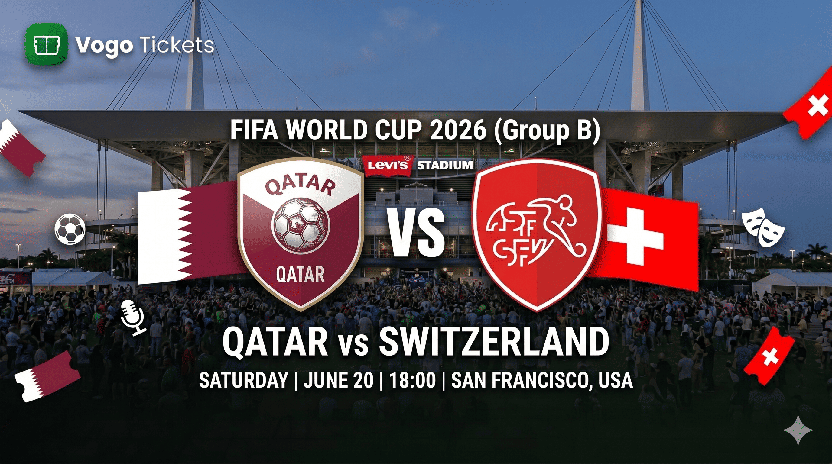 Qatar vs Switzerland — FIFA World Cup 2026 (Group B)
